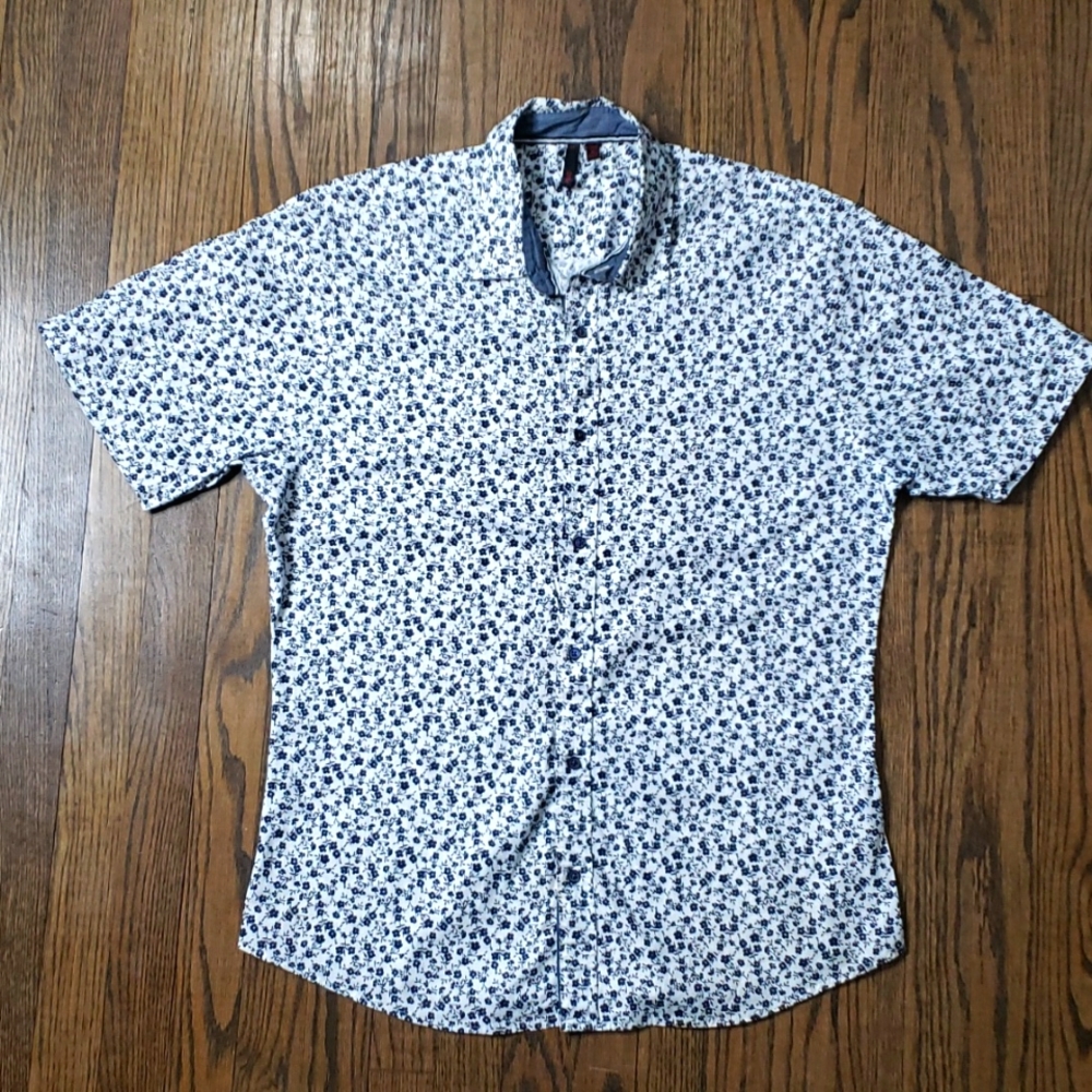 Floral Button Down Color Shirt